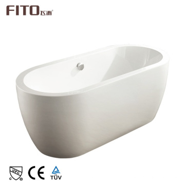 Chinese Acrylic Material Deep Oval Freestanding Bathroom Bathtub